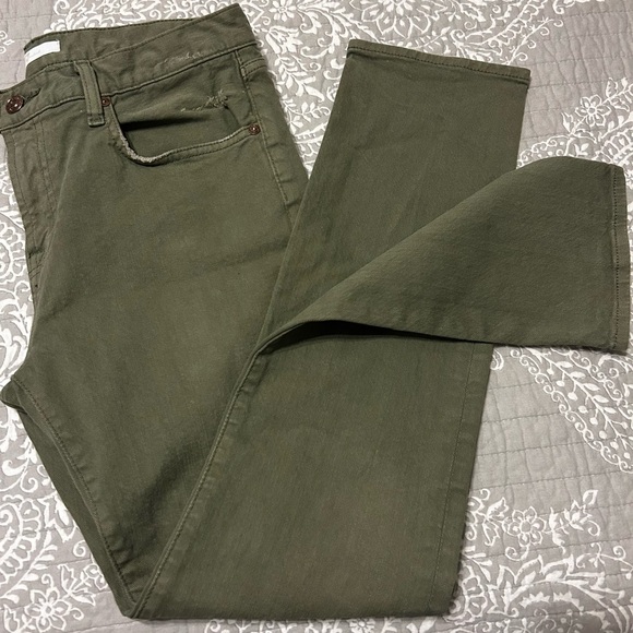 7 FOR ALL MANKIND Olive Distressed Jeans - Picture 2 of 10